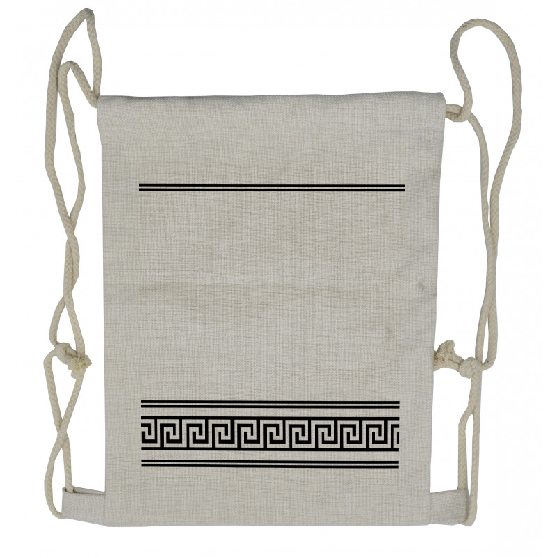 Classic Motif Art Drawstring Backpack