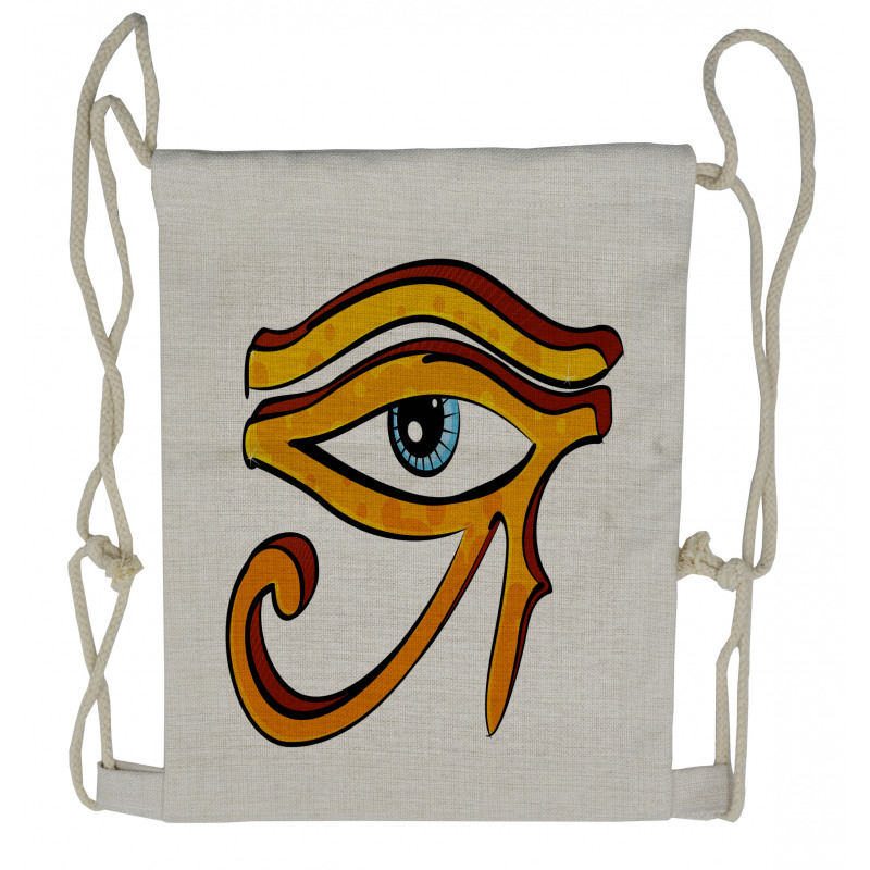 Eye Shape Egyptian Drawstring Backpack
