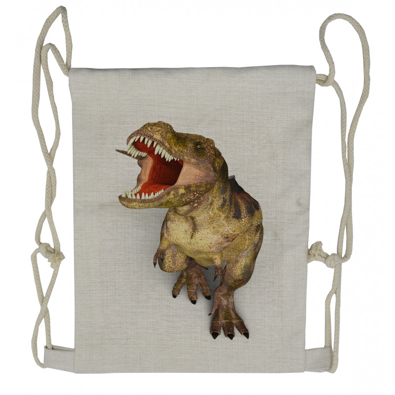 Roaring Vivid T-Rex Drawstring Backpack