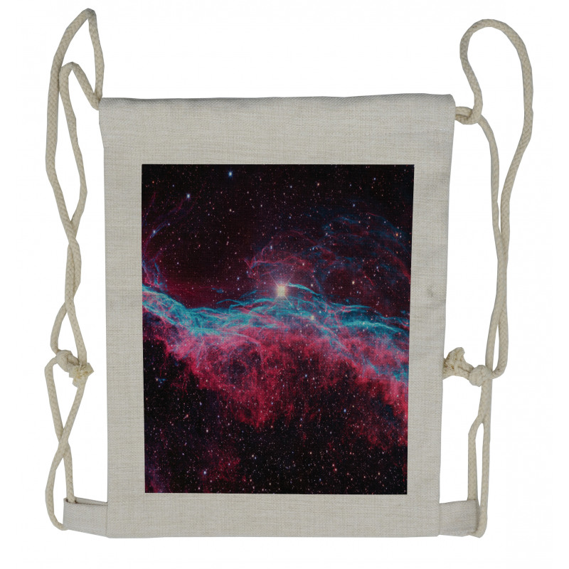 Outer Space Stars Galaxy Drawstring Backpack