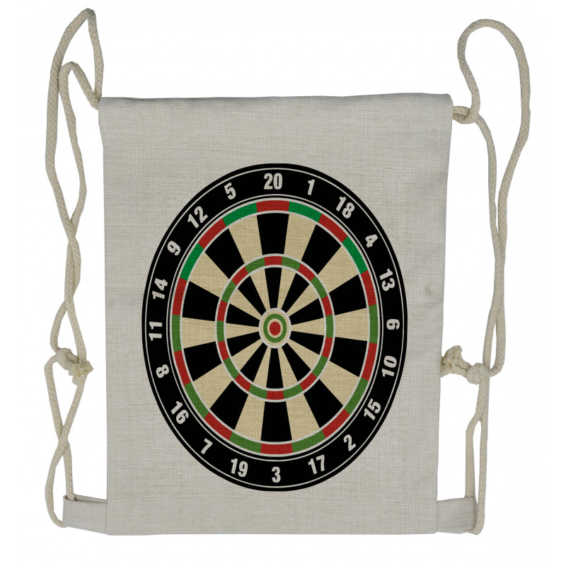 Dart Board Lifestyle Drawstring Backpack