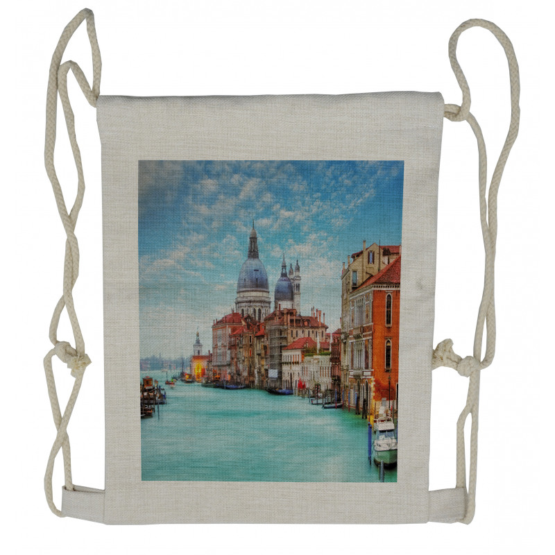 Image of Venice Grand Canal Drawstring Backpack