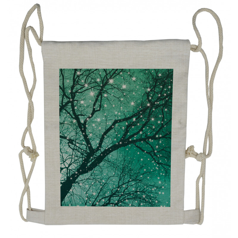 Stars Bare Branches Drawstring Backpack