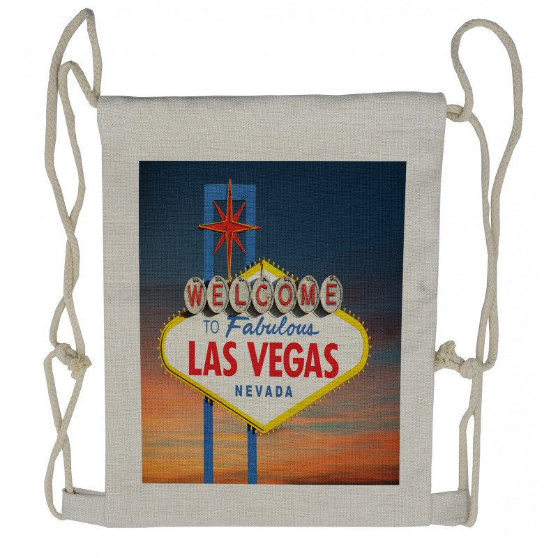 Fabulous Las Vegas Nevada Drawstring Backpack