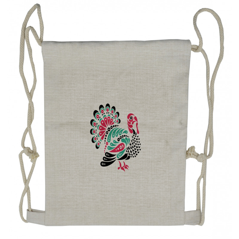 Thanksgiving Animal Drawstring Backpack