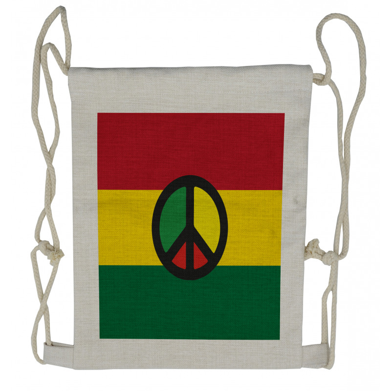 Reggae Culture Peace Drawstring Backpack