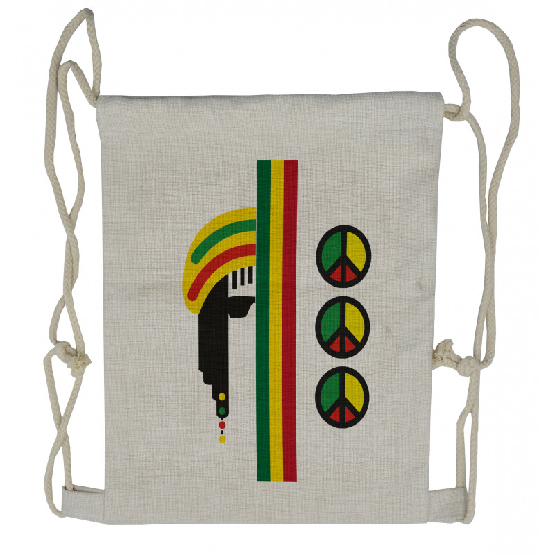 Minimalist Rastaman Drawstring Backpack