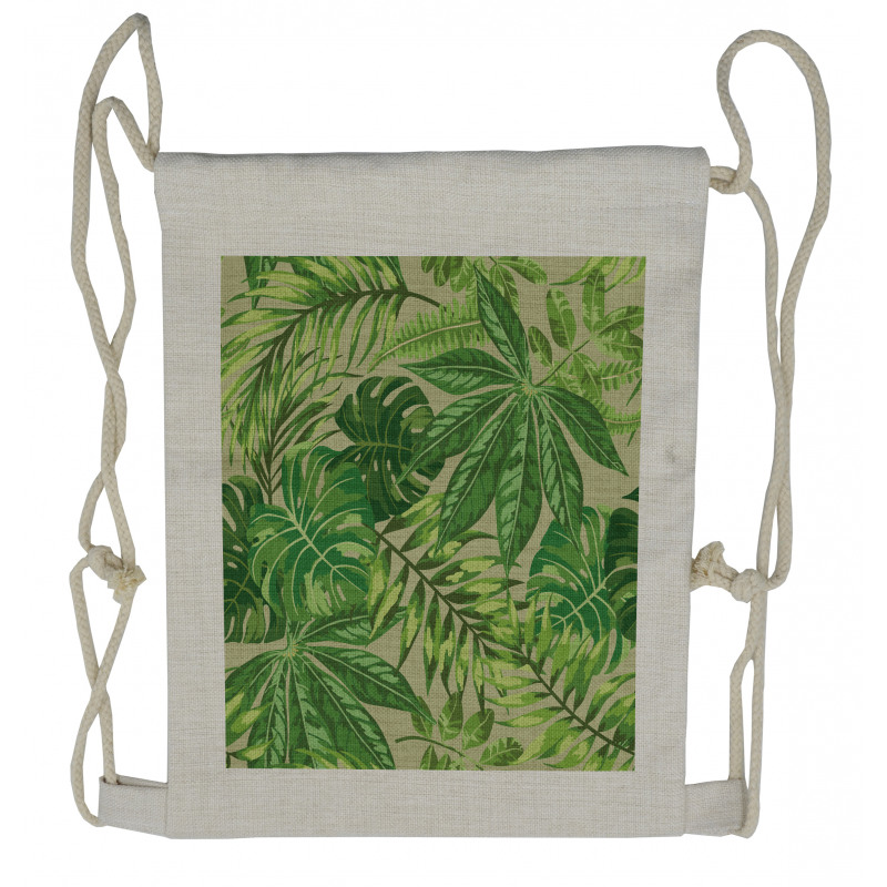 Fresh Jungle Aloha Drawstring Backpack