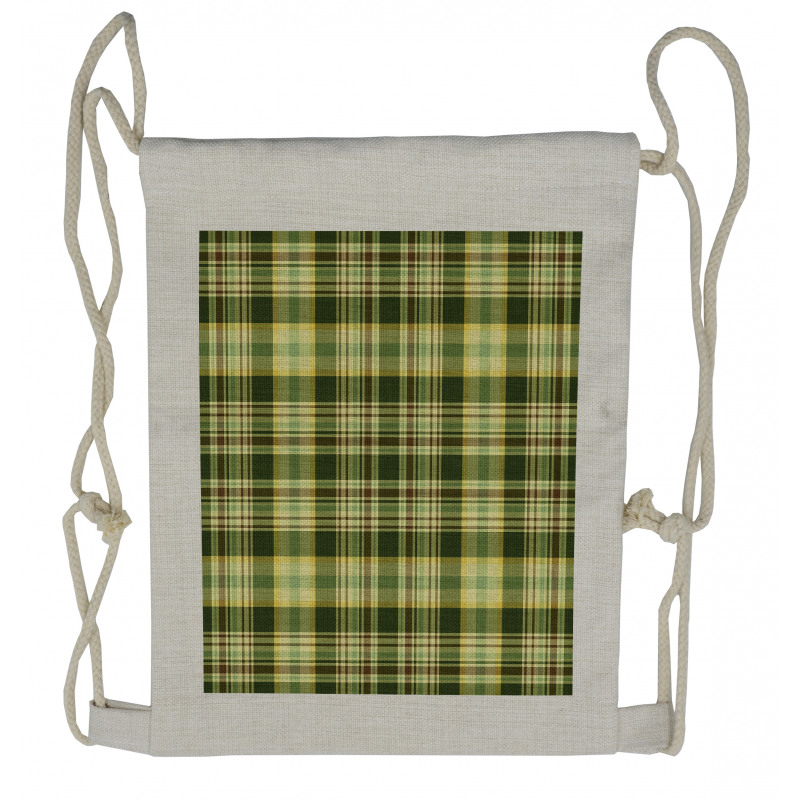 Scottish Quilt Drawstring Backpack