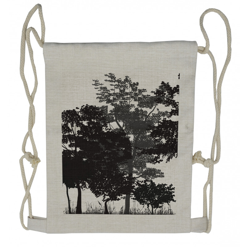 Deciduous Trees Nature Drawstring Backpack