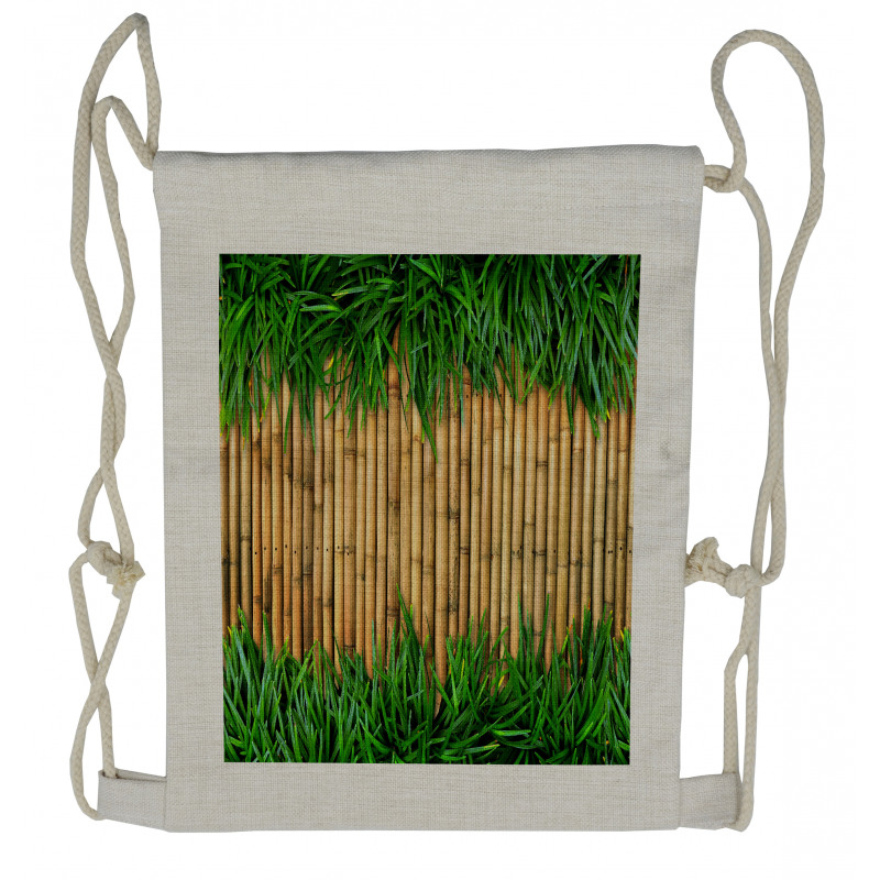 Bamboo Drawstring Backpack