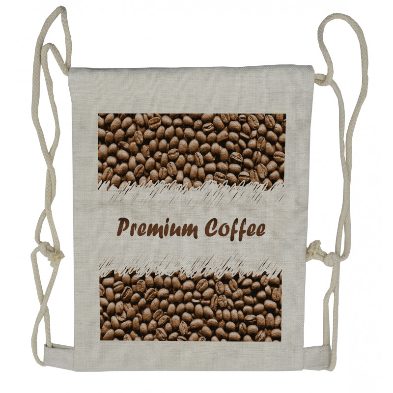 Fresh Arabica Premium Drawstring Backpack