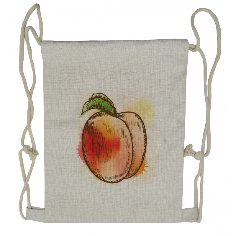 Fresh Fruit Sketch Art Drawstring Backpack