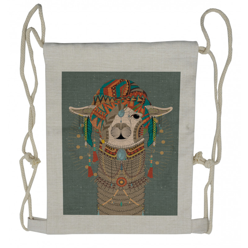 Clothing Alpaca Drawstring Backpack