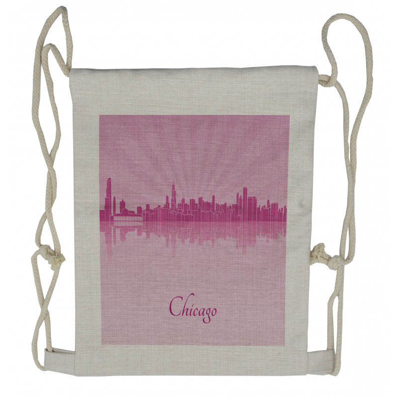 USA Downtown Drawstring Backpack