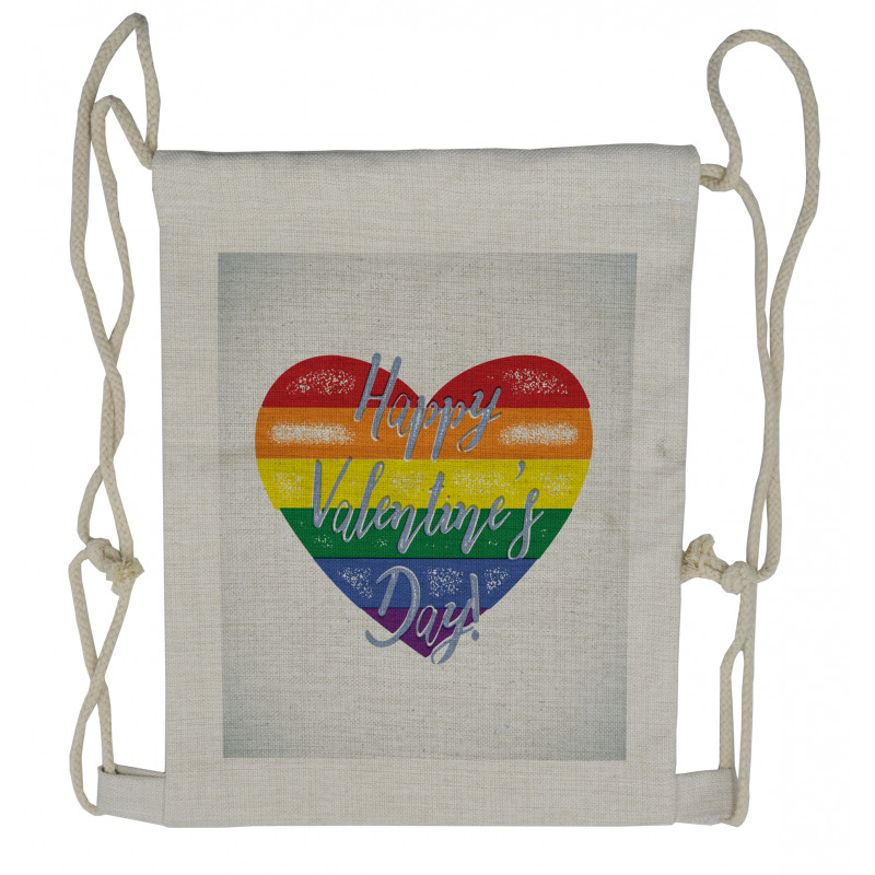 LGBTI Valentine Drawstring Backpack
