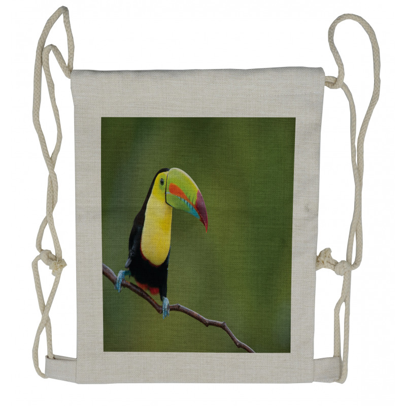 Keel Billed Toucan Drawstring Backpack