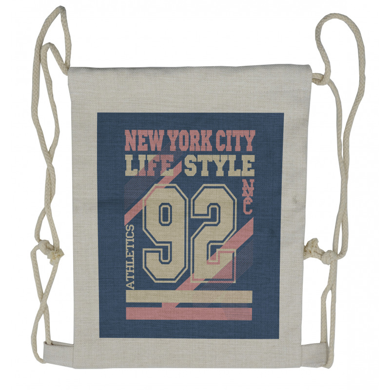 New York City Life Style Drawstring Backpack