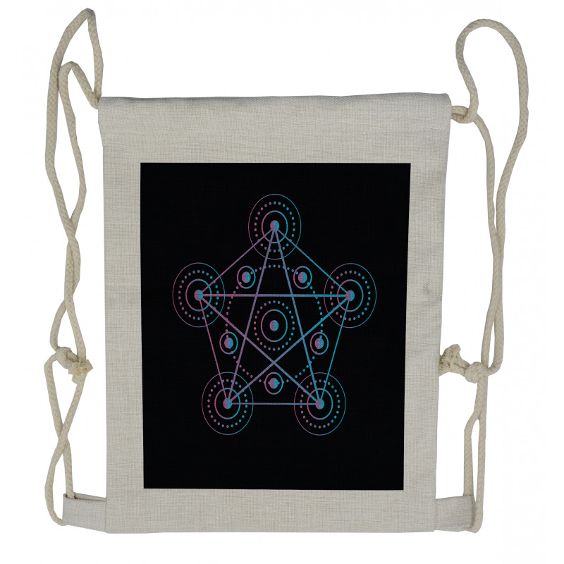 Geometry Drawstring Backpack