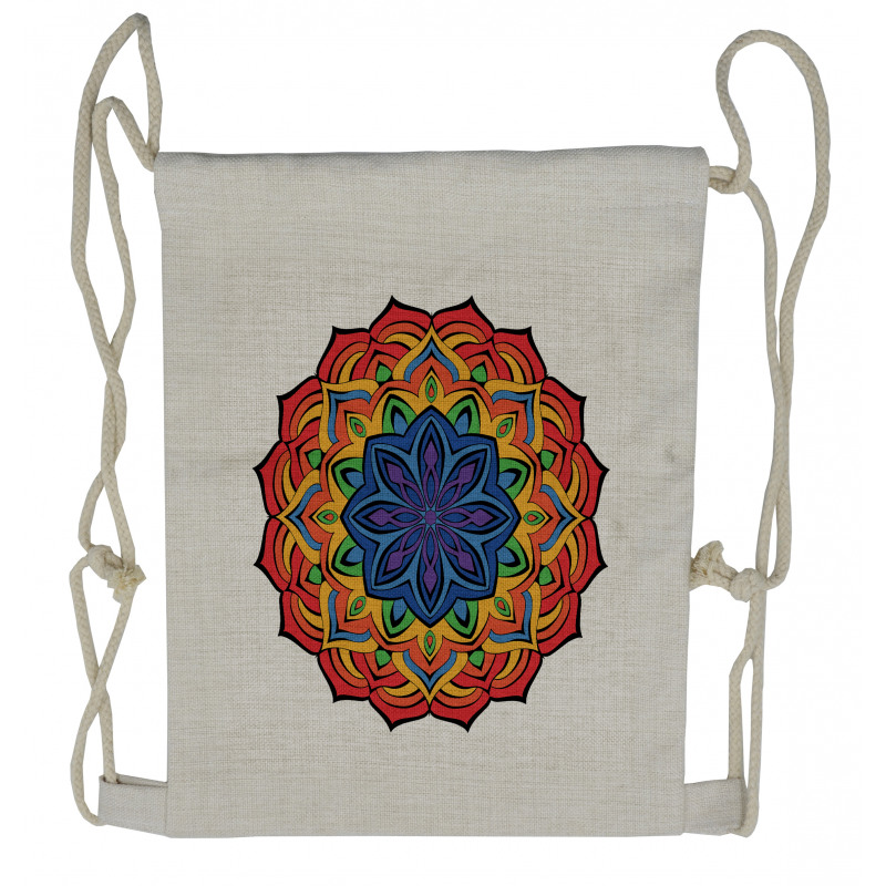 Boho Flowers Drawstring Backpack