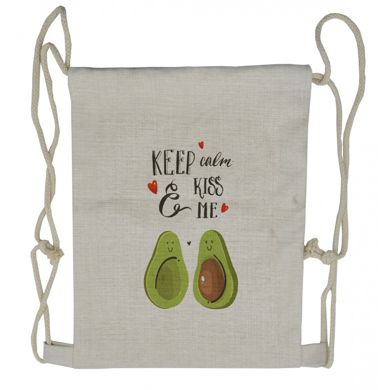 Avocado Lovers Drawstring Backpack