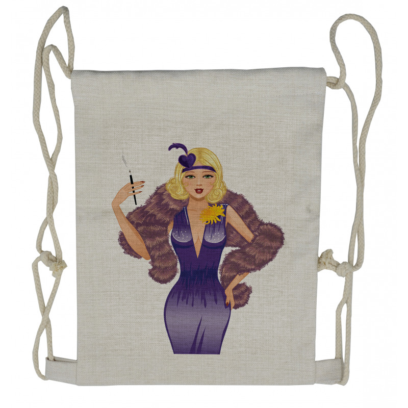 1930s Style Blondie Drawstring Backpack