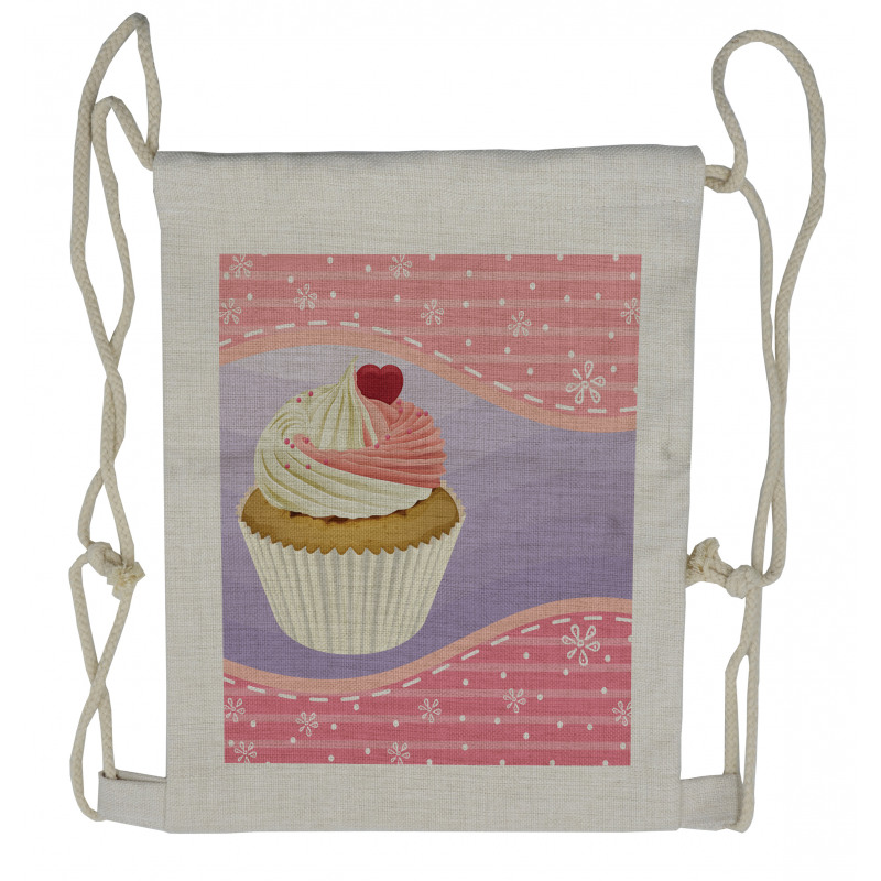 Yummy Pastry Floral Drawstring Backpack