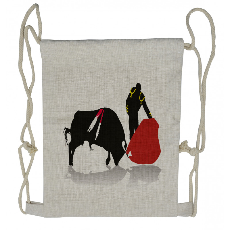 Bullfight Arena Matador Drawstring Backpack