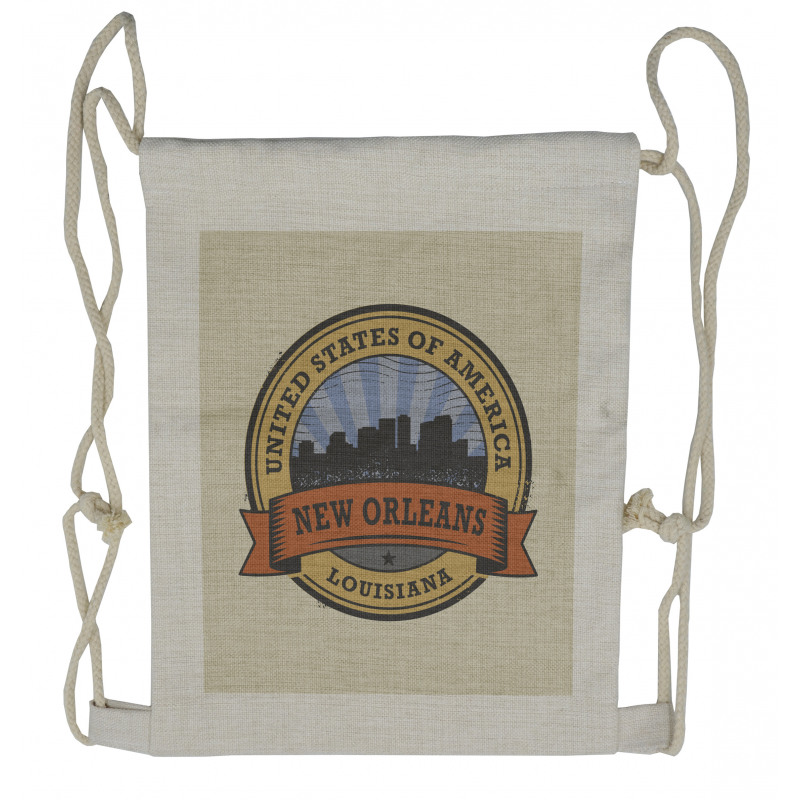 Louisiana City View Drawstring Backpack