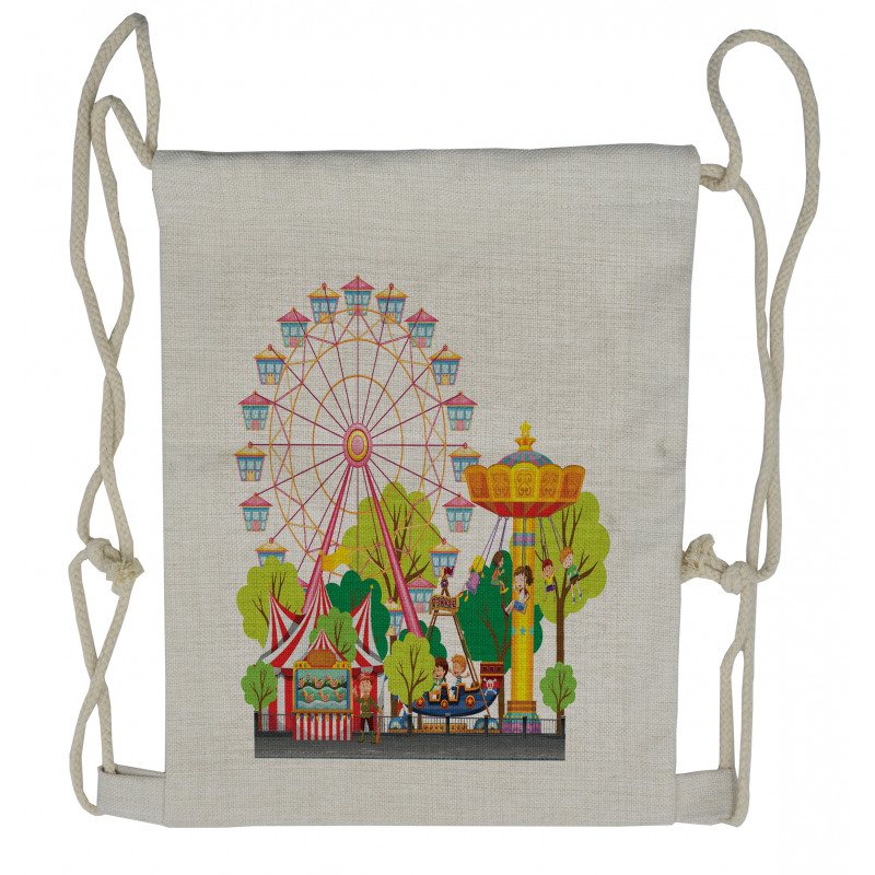 Carnival Tents Drawstring Backpack