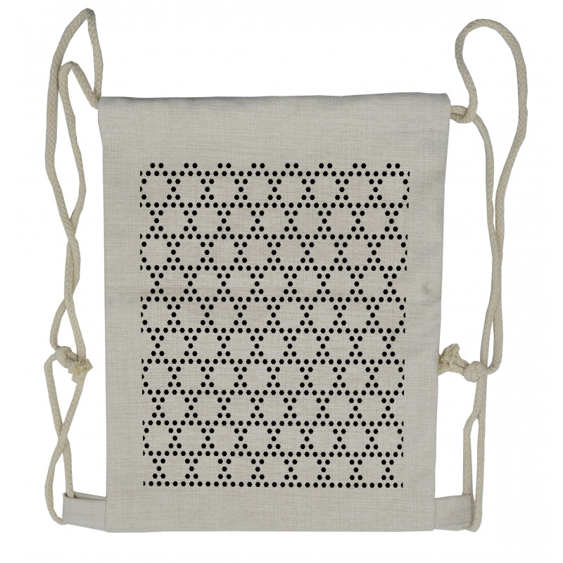 Geometric Hexagons Drawstring Backpack