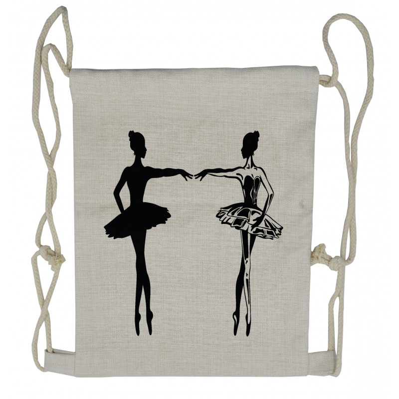 Dancers in Classic Dresses Drawstring Backpack