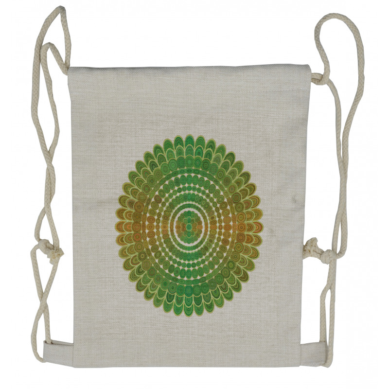 Circle Scale Pattern Drawstring Backpack