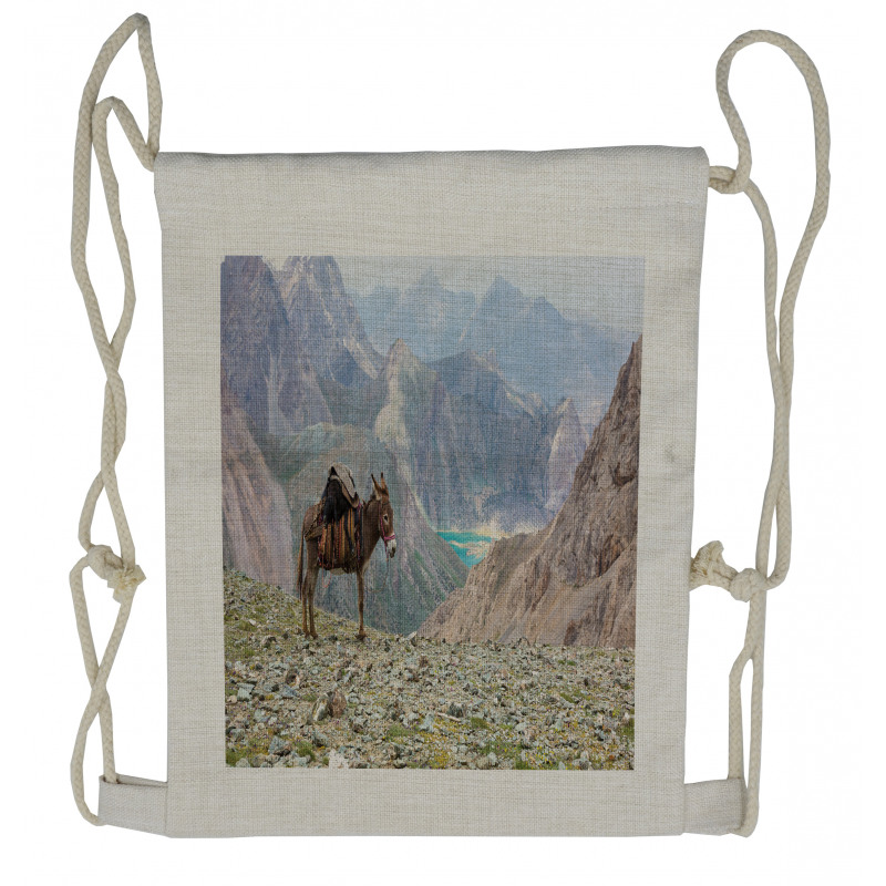 Animal Traditional Harness Drawstring Backpack