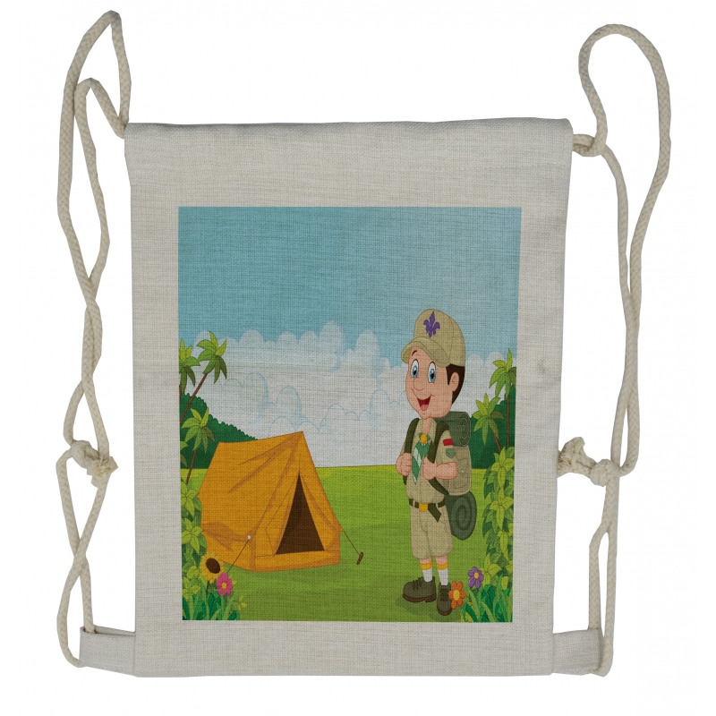 Nature Forest Adventure Drawstring Backpack