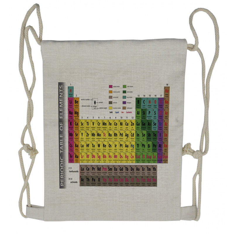 Chemistry Educational Drawstring Backpack