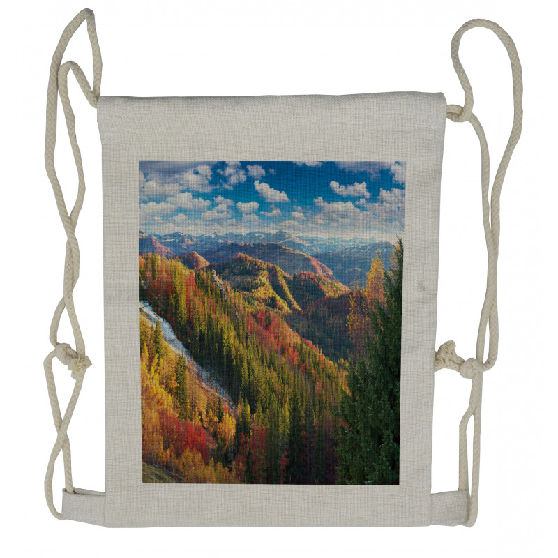 Carpathians in Autumn Drawstring Backpack