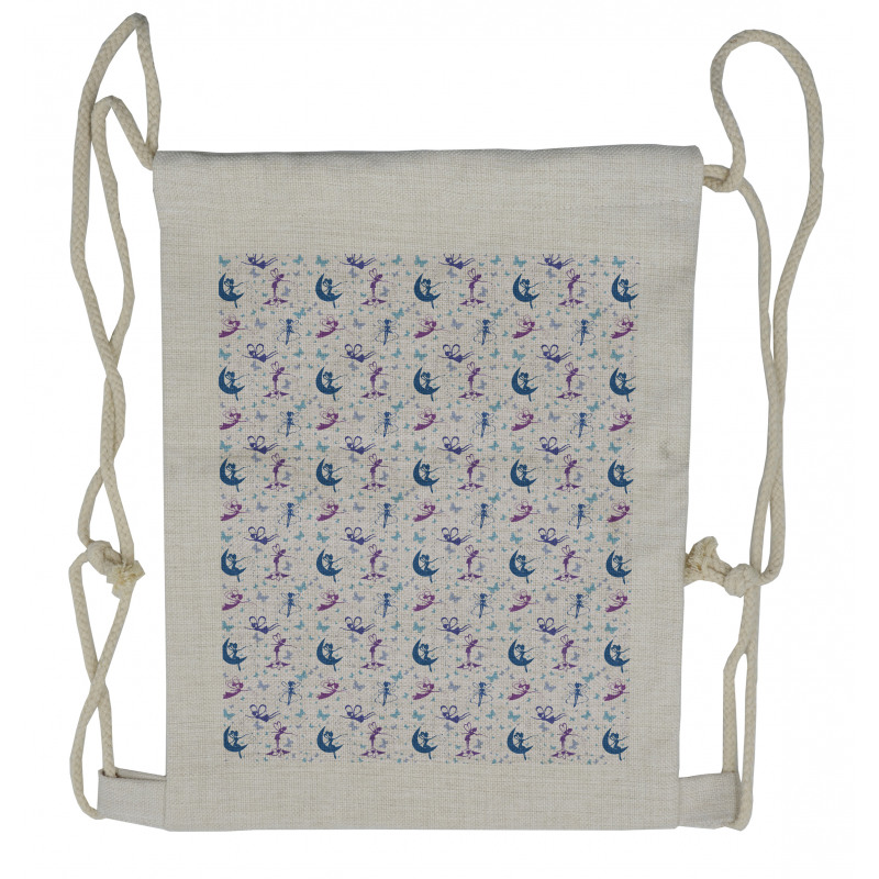 Butterflies and Fairies Drawstring Backpack