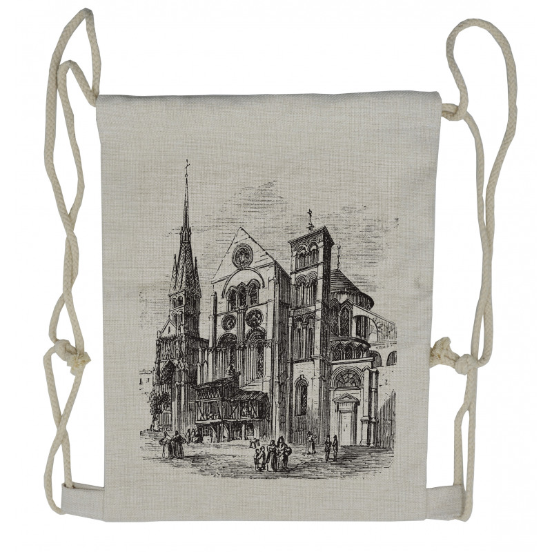 Notre-Dame-en-Vaux Art Drawstring Backpack