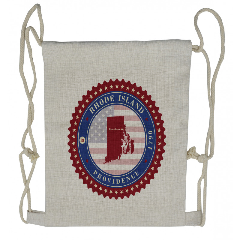 Retro Providence 1970 Drawstring Backpack