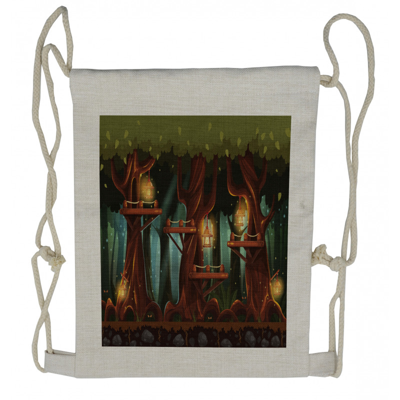 Fairy Forest Woodland Drawstring Backpack