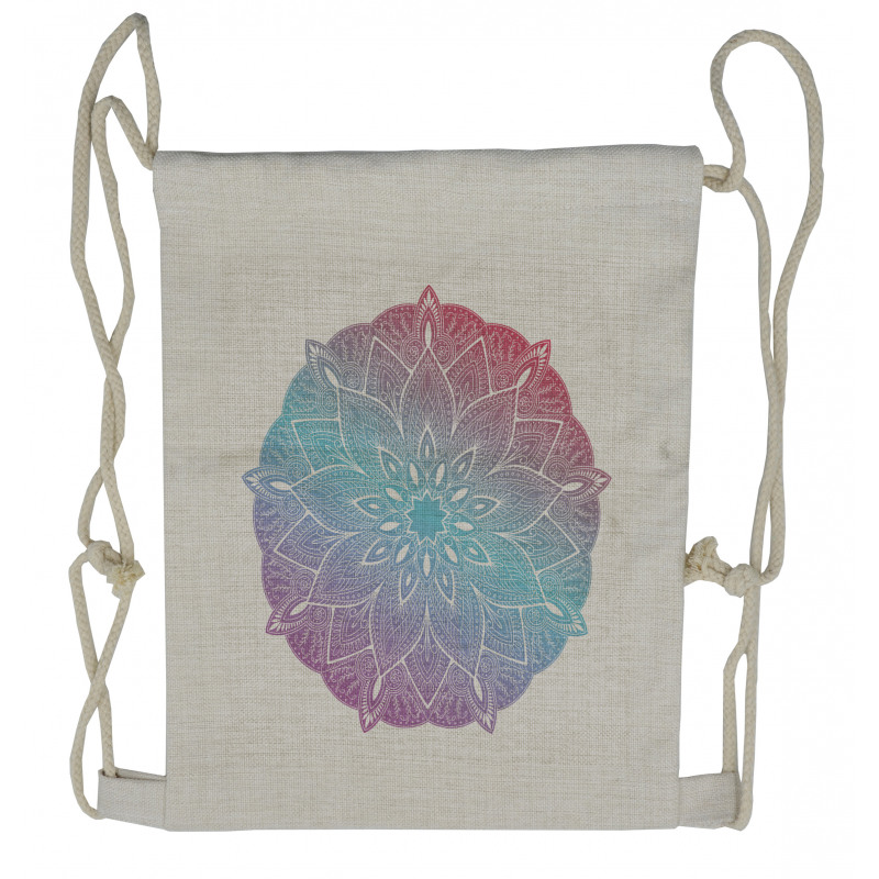 Pastel Universe Design Drawstring Backpack