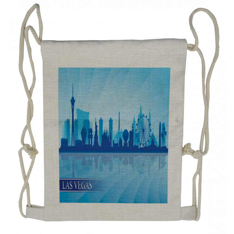 American City Silhouette Drawstring Backpack