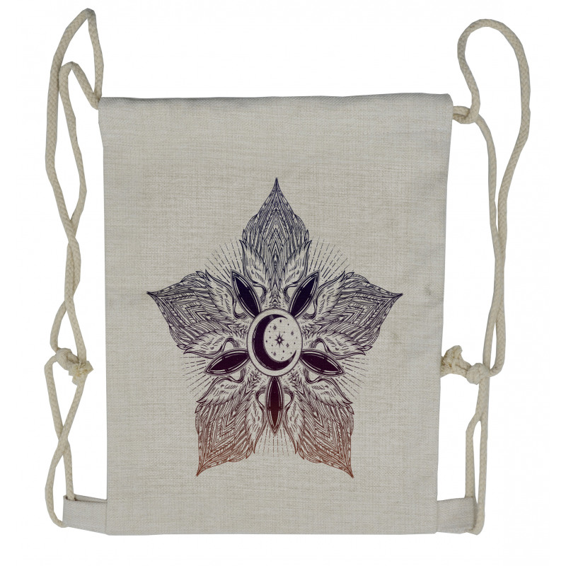 Eastern Feathers Petal Drawstring Backpack