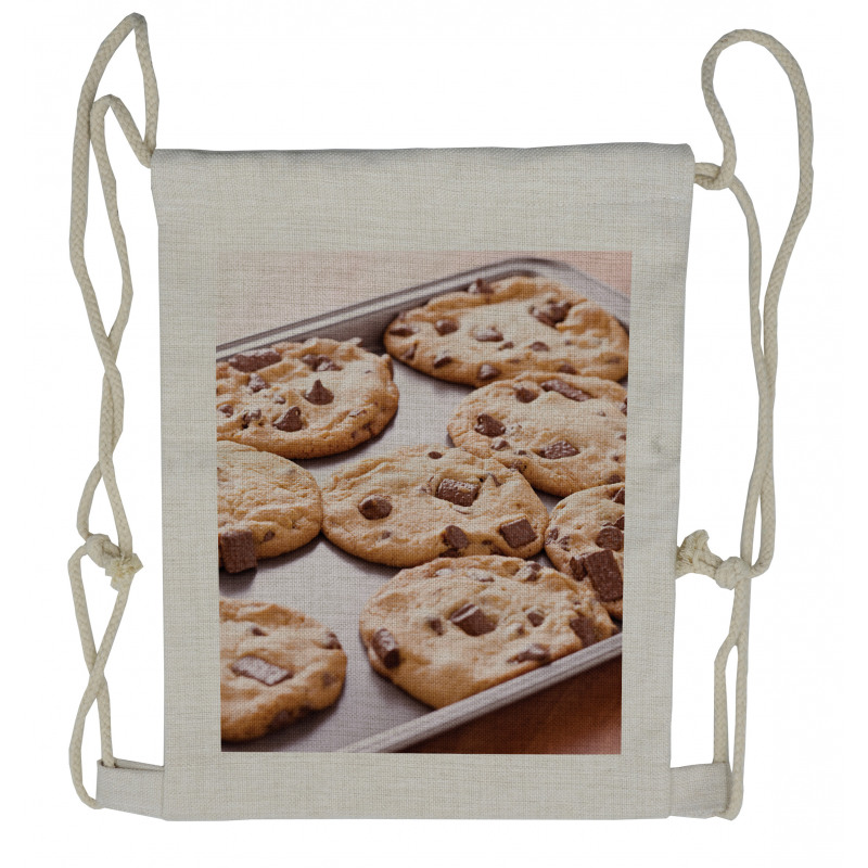 Oven Chocolate Drawstring Backpack