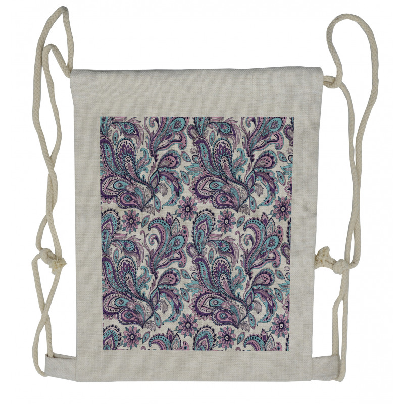 Bohemic Floral Country Drawstring Backpack