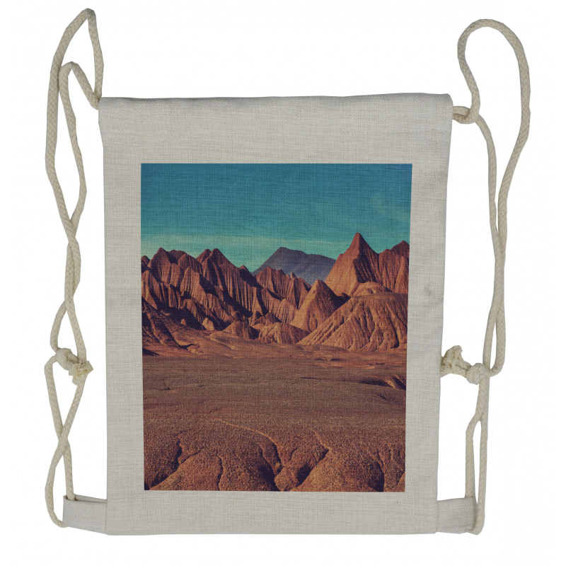 Mountain Argentina Desert Drawstring Backpack