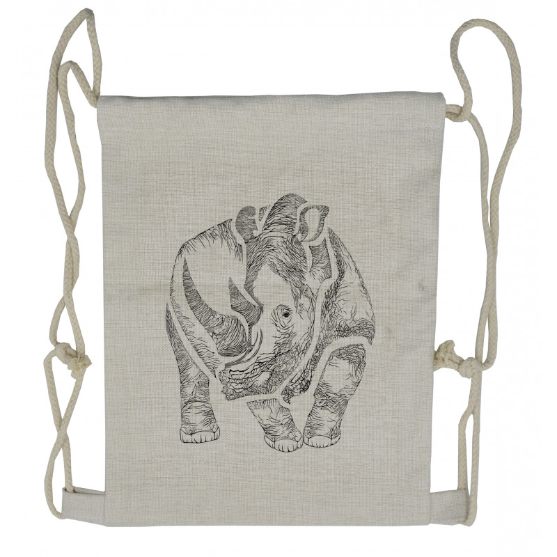 Graphic Animal from Africa Drawstring Backpack