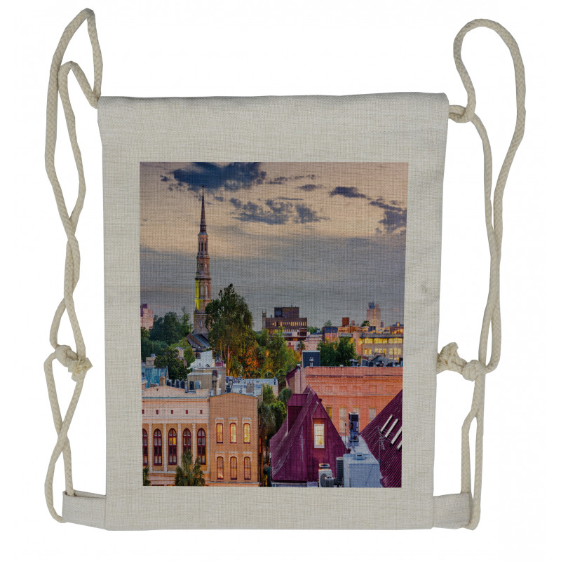 South Carolina Buildings Drawstring Backpack