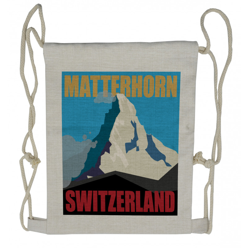 Mount Matterhorn Peak Drawstring Backpack